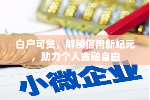 屯溪白户可贷，解锁信用新纪元，助力个人金融自由