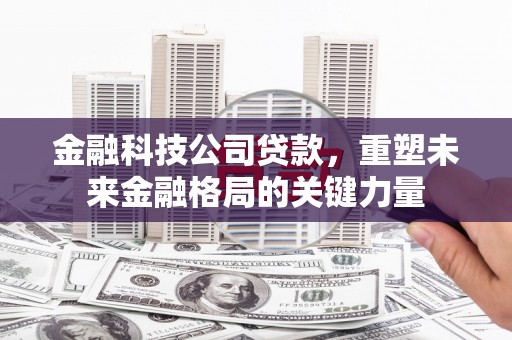 洪雅金融科技公司贷款，重塑未来金融格局的关键力量