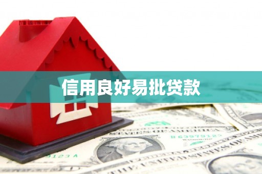泾河信用良好易批贷款