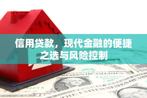 西峰信用贷款，现代金融的便捷之选与风险控制