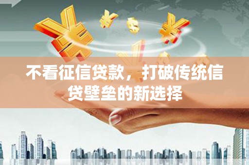 迭部不看征信贷款，打破传统信贷壁垒的新选择