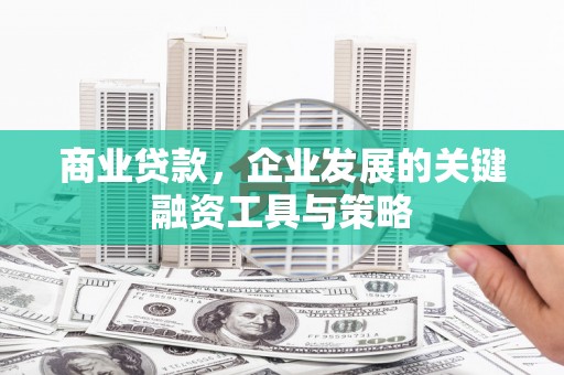 富顺商业贷款，企业发展的关键融资工具与策略