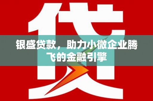太和银盛贷款，助力小微企业腾飞的金融引擎