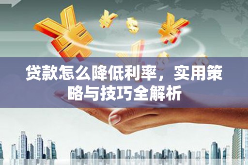 海晏贷款怎么降低利率，实用策略与技巧全解析