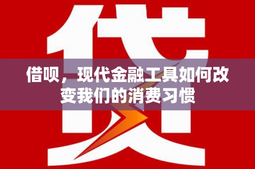 盐津借呗，现代金融工具如何改变我们的消费习惯