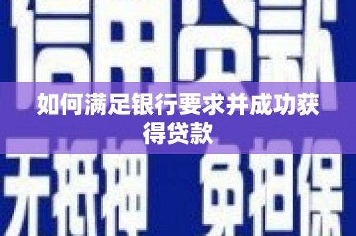 莱山如何满足银行要求并成功获得贷款